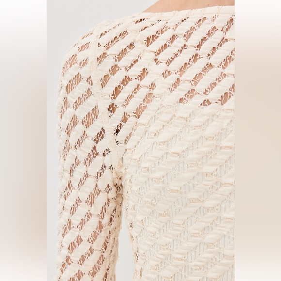 NWT - Róhe Lace Boatneck Long Sleeve Top - Size FR40 - Picture 4 of 7